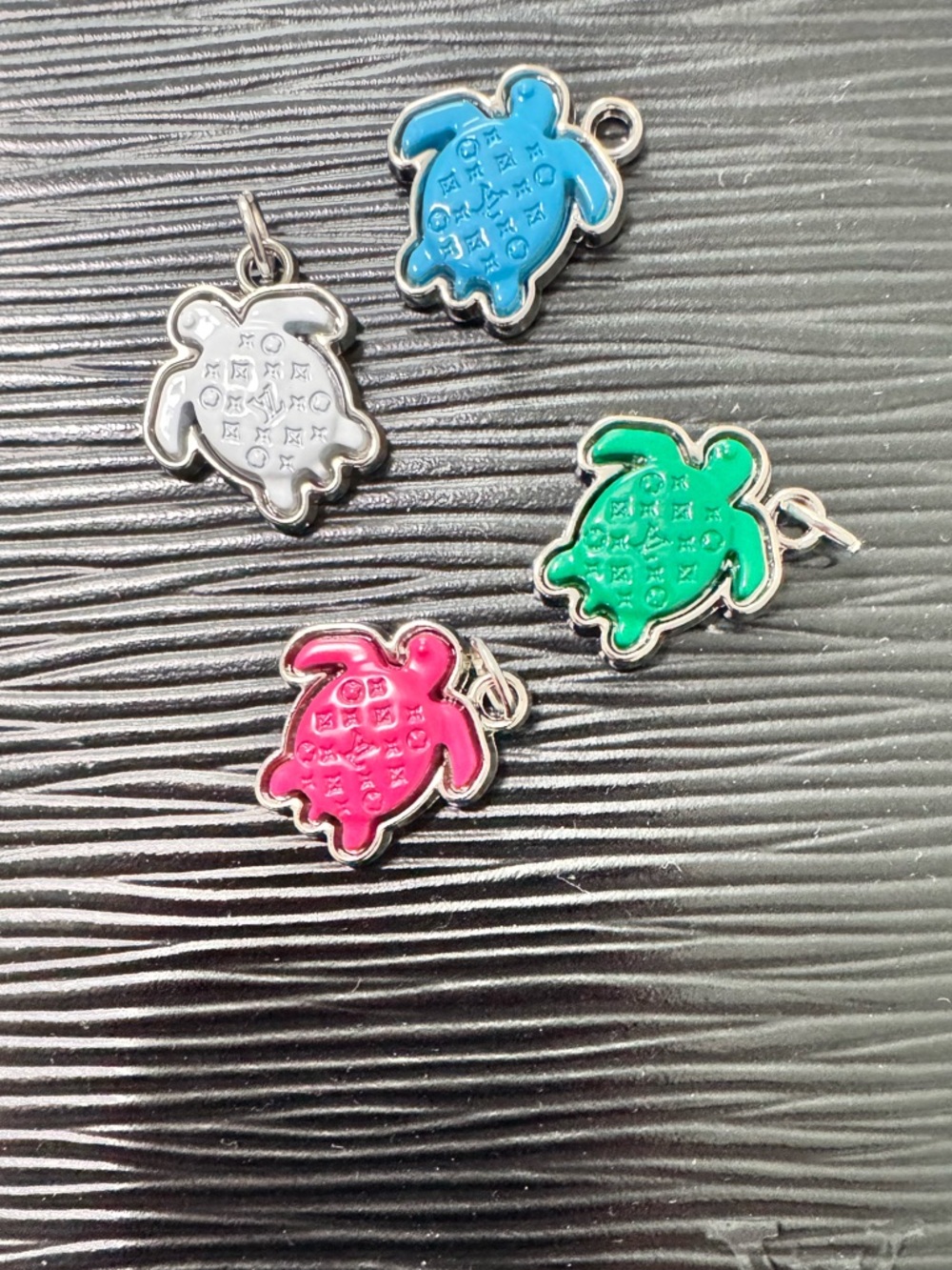 Louis Vuitton Turtle Charms in Blue, Green, Pink, White